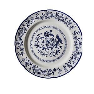BAKER HART & STUART "Blue Garden" Delft Flower Design 10" Plate Japan - set of 4